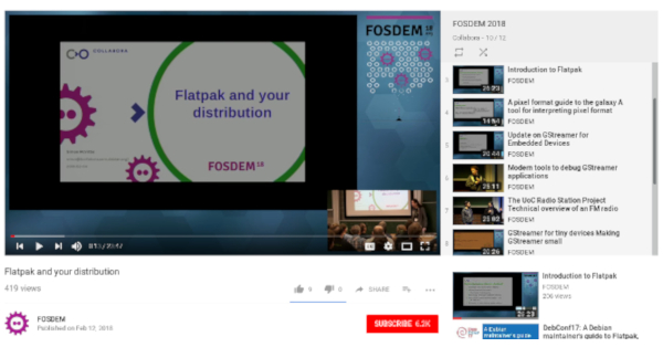 FOSDEM - Links to recorded presentations (videos)