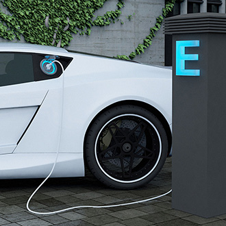 Electric car charging image